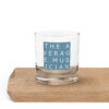 The Average Musician Logo Rocks glass