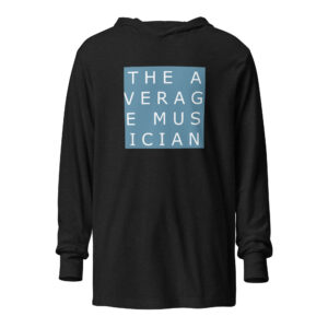 The Average Musician Logo Hooded long-sleeve tee